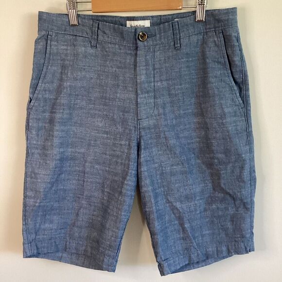 Good fellow & Co Men’s Chambray Linden Flat Front Shorts Size 30 - Picture 1 of 7